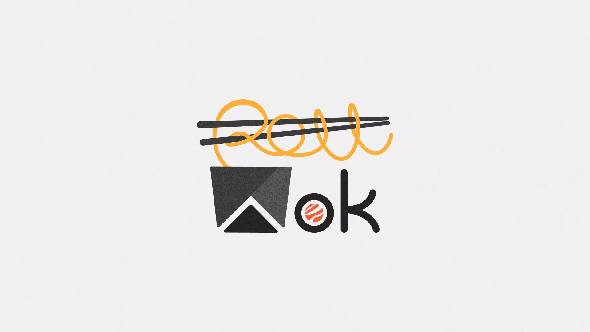 Разработка логотипа суши-бара «Roll Wok Club» в Коломне